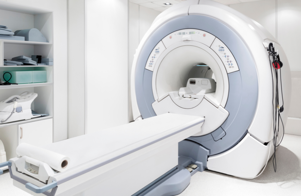 Image of MRI machine, which can be used to diagnose aneurysm